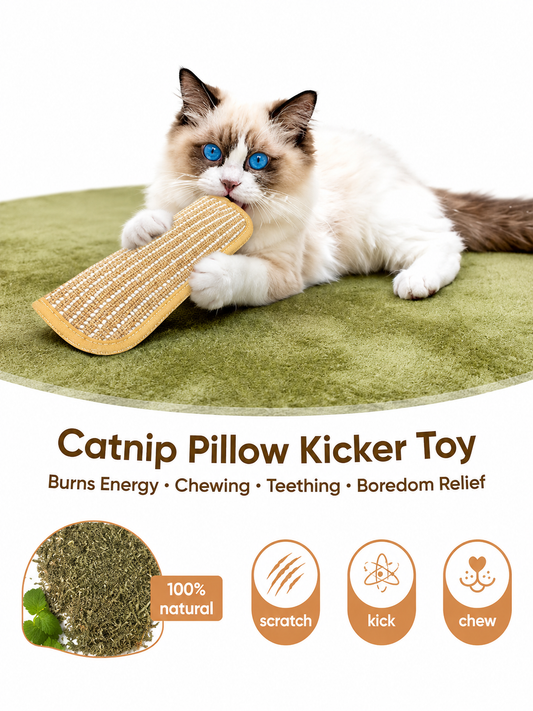 Catnip Pillow Kicker Toy