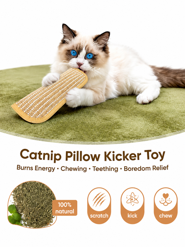Catnip Pillow Kicker Toy